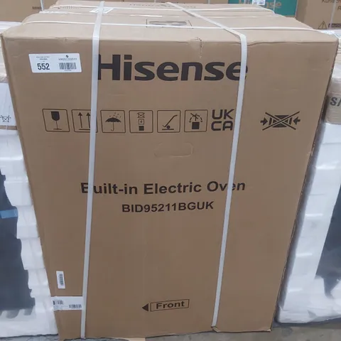 GRADE 1 HISENSE INTEGRATED DOUBLE ELECTRIC OVEN , BID95211BGUK