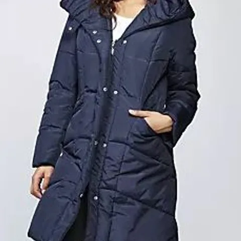 CENTIGRADE MACHINE WASHABLE FEATHER & DOWN HOODED COAT NAVY EXTRA SMALL