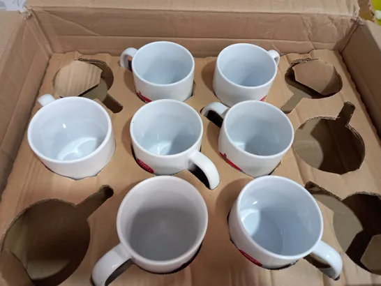 DESIGNER BOX OF APPROXIMATELY 20 POST OFFICE MUGS