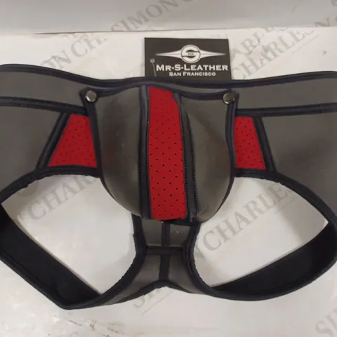 MR-S-LEATHER SAN FRANCISCO NEO AIR MESH ALL ACCESS BLACK/RED BRIEF - SIZE SMALL