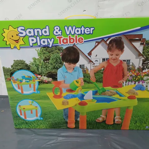 BOXED SAND & WATER PLAY TABLE