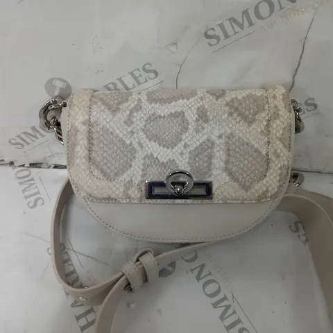 MOA IN PELLE CROSS BODY BAG IN OFF WHITE