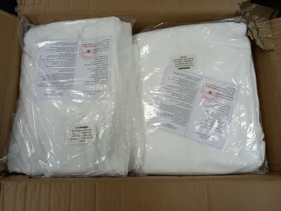 APPROXIMATELY 50 DOPETZ DISPOSABLE NONWOVEN OVERAL SUITS IN WHITE (XL)