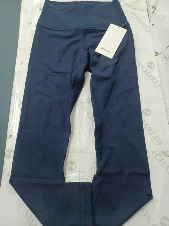 LULULEMON NAVY ALIGN RIBBED HR PANT 25 - SIZE 6