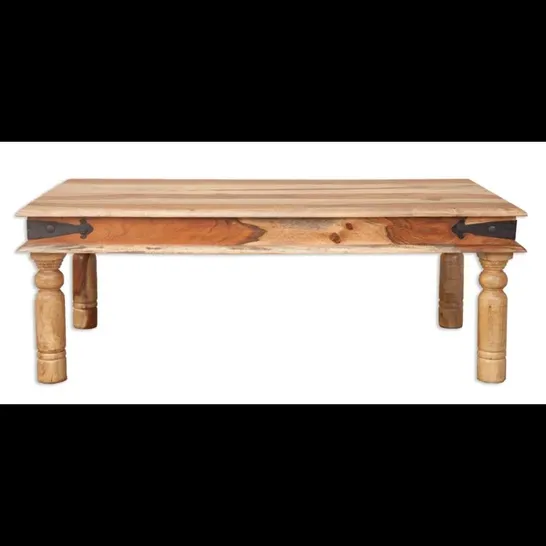 BOXED BELCHER SOLID WOOD COFFEE TABLE (1 BOX)