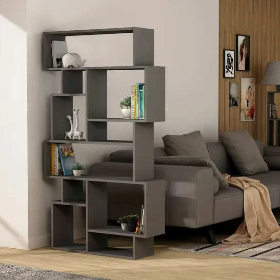 BOXED SANDRA BOOKCASE ANTHRACITE (1 BOX)