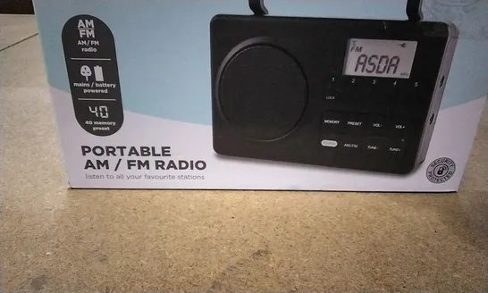 PORTABLE AM/FM RADIO 