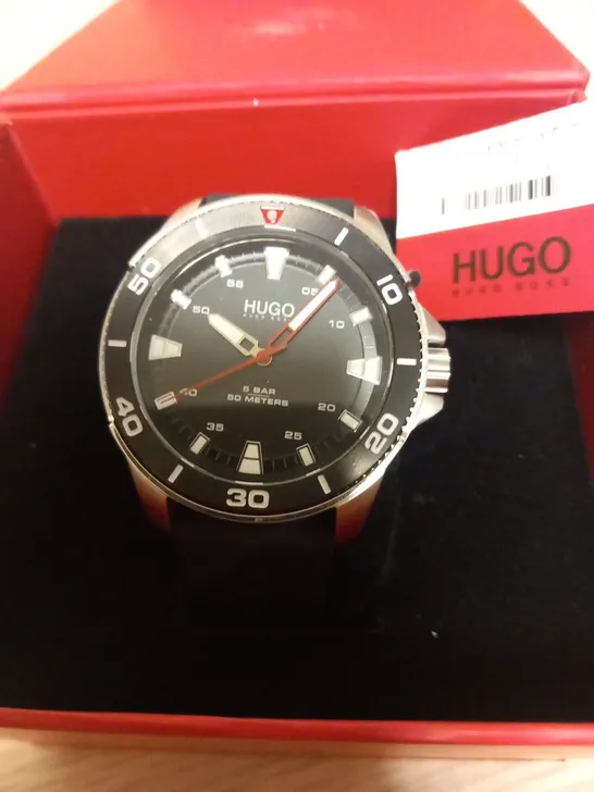 BOXED HUGO BOSS STREET DIVER WRIST WATCH