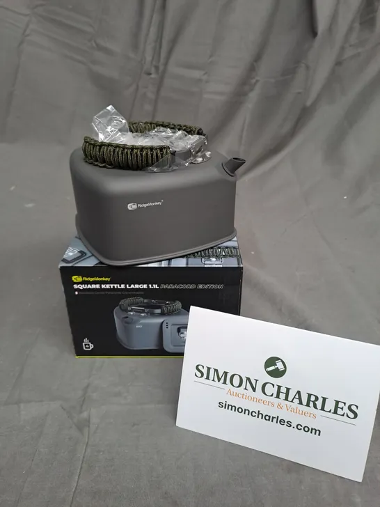 BOXED RIDGE MONKEY PARACORD EDITION LARGE SQUARE KETTLE 