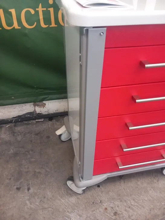 BRAND NEW MEDSTOR MODULE CART WITH 5 DRAWERS 