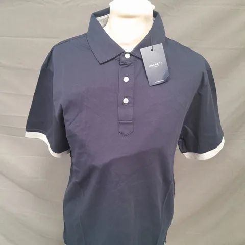 HACKETT SPADED PLACKET POLO SHIRT SIZE M