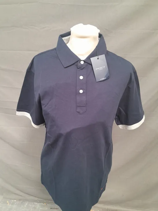 HACKETT SPADED PLACKET POLO SHIRT SIZE M