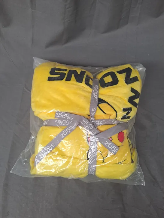 SNUGGZ LITE HOODIE IN POKEMON PIKACHU YELLOW SIZE L