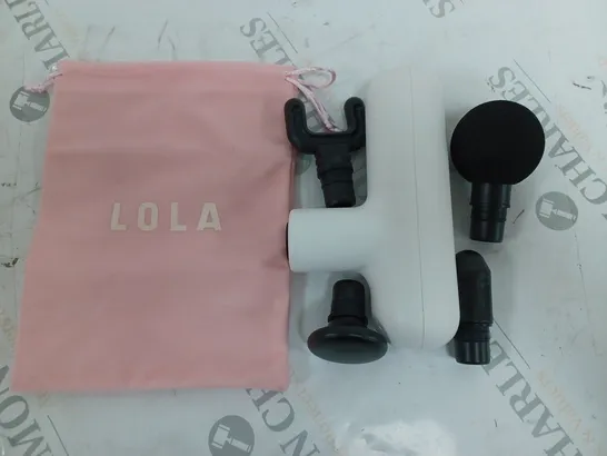 BOXED LOLA 4 SPEED MASSAGE GUN WHITE