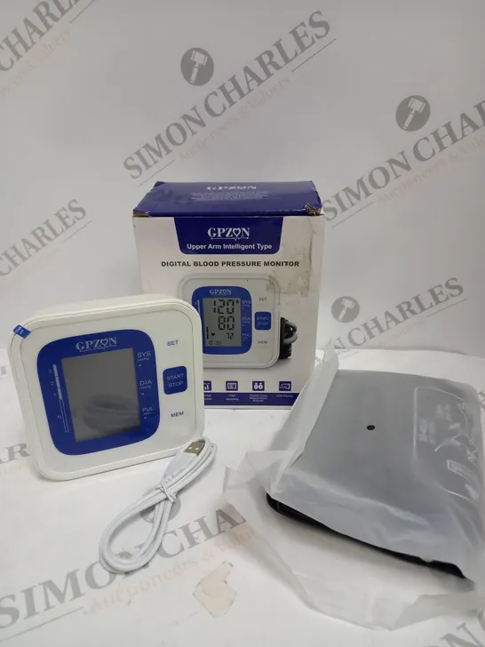 BOXED GPZON UPPER ARM INTELLIGENT DIGITAL BLOOD PRESSURE MONITOR 