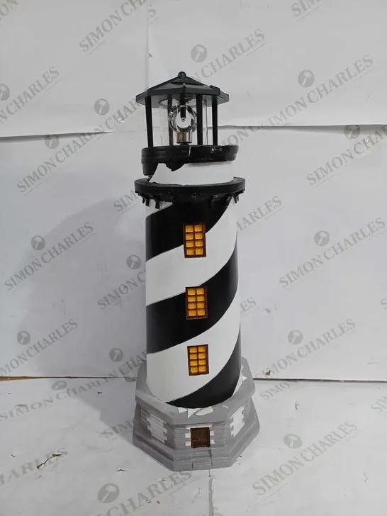 GARDEN REFLECTIONS SOLAR LED LIGHTHOUSE 50CM