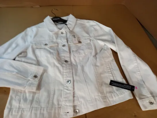 ROMAN WHITE DENIM JACKET - UK18