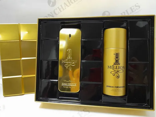 PACO RABANNE 1 MILLION EAU DE TOILETTE FOR MEN 100 ML GIFT SET