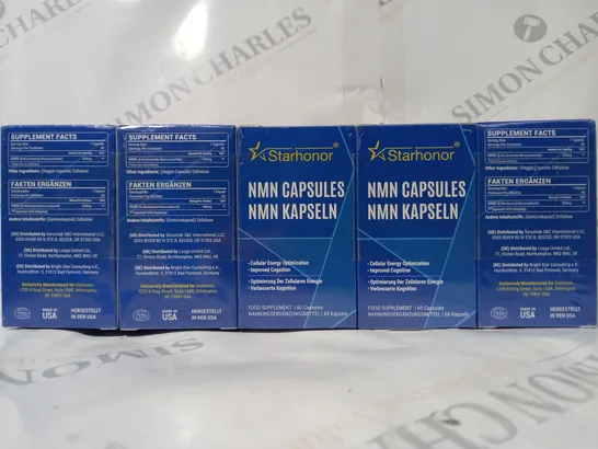 SET OF 10 STARHONOR NMN CAPSULES FOOD SUPPLEMENT BOXES (60 CAPSULES PER BOX)