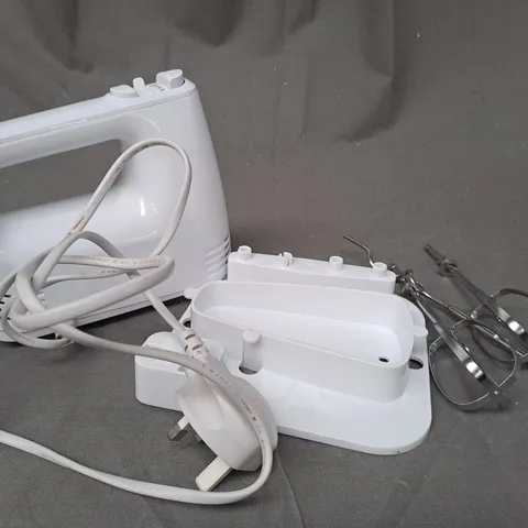 BOXED COOKWORKS WHITE ELECTRIC HAND MIXER