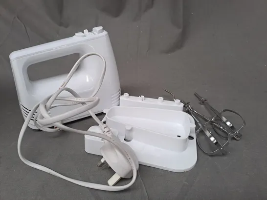 BOXED COOKWORKS WHITE ELECTRIC HAND MIXER