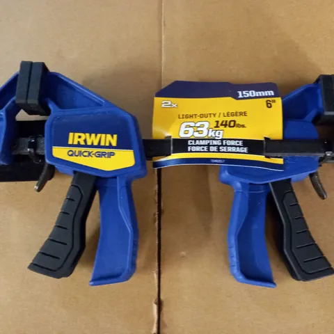 IRWIN QUICK GRIP 150MM 6" CLAMP PAIR