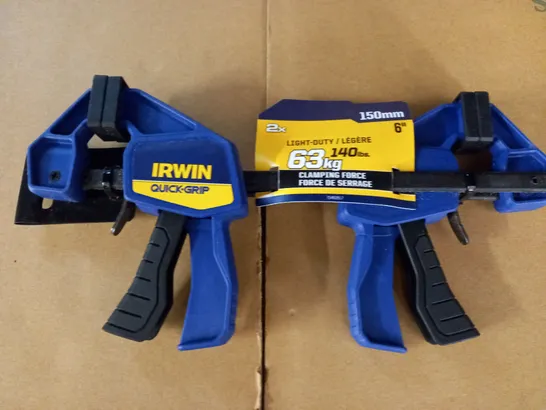 IRWIN QUICK GRIP 150MM 6" CLAMP PAIR