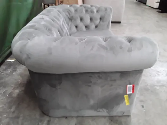 QUALITY DESIGNER LOVESEAT - GREY FABRIC