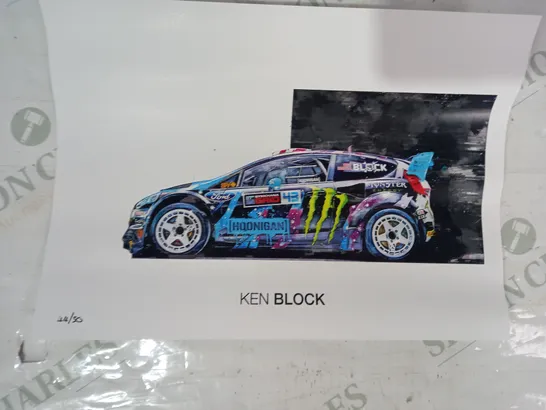 LIMITED EDITION KEN BLOCK ART PRINT (44/50)