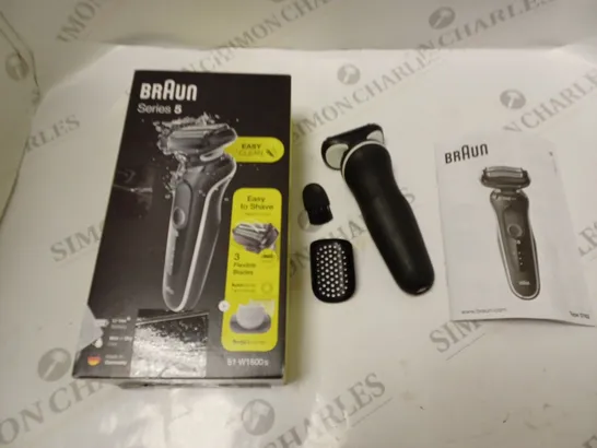 BOXED BRAUN SERIES 5 SHAVER - MODEL 51-W1600S - WITH ACCESSORIES AND INSTRUCTIONS