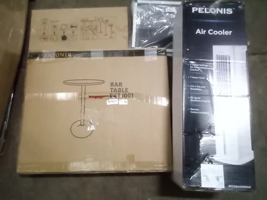 UNPROCESSED PALLET OF ASSORTED HOUSEHOLD GOODS TO INCLUDE PELONIS AIR COOLER, ADJUSTABLE WINDOW SCREEN, AND ADJUSTABLE MUSIC STAND