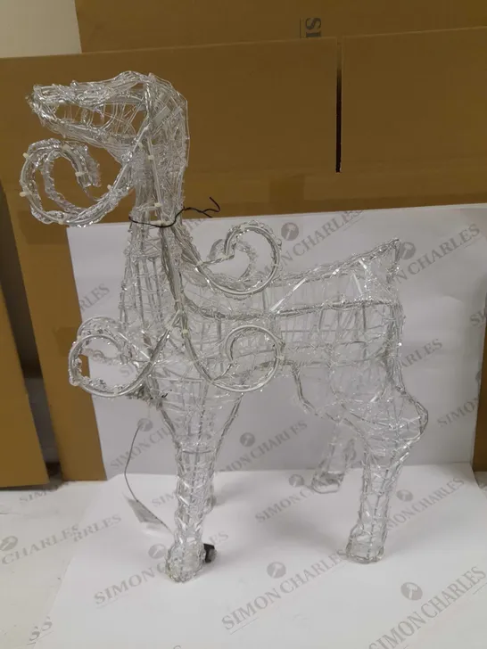 OUTDOOR SPUN ACRYLIC STANDING REINDEER  RRP £59.99