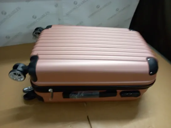 PINK HARD SHELLED LUGGAGE CASE 