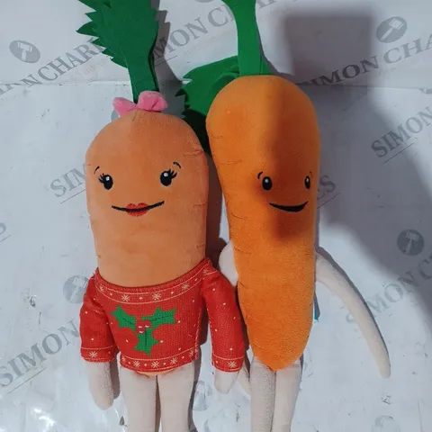 KEVIN THE CARROT PAIR OF SOFT PLUSH TOYS