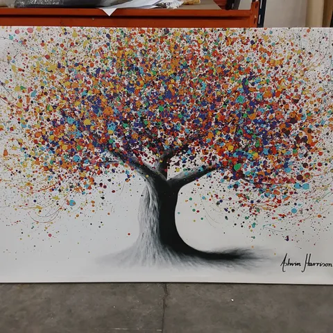 WRAPPED CANVAS PAINTING - RAINBOW SOUL TREE BY ASHVIN HARRISON (1 ITEM)