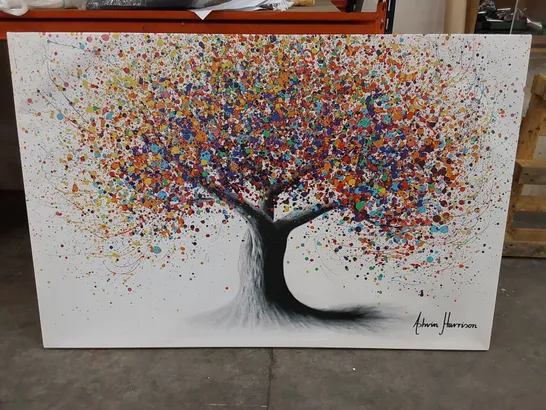 WRAPPED CANVAS PAINTING - RAINBOW SOUL TREE BY ASHVIN HARRISON (1 ITEM)