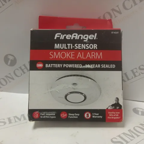 BOXED FIRE ANGEL MULTI-SENSOR SMOKE ALARM (ST-622T)