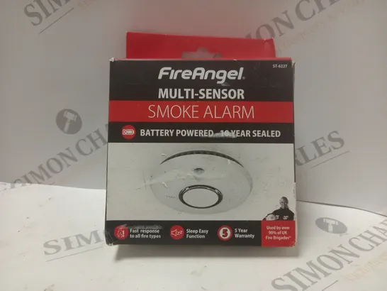 BOXED FIRE ANGEL MULTI-SENSOR SMOKE ALARM (ST-622T)