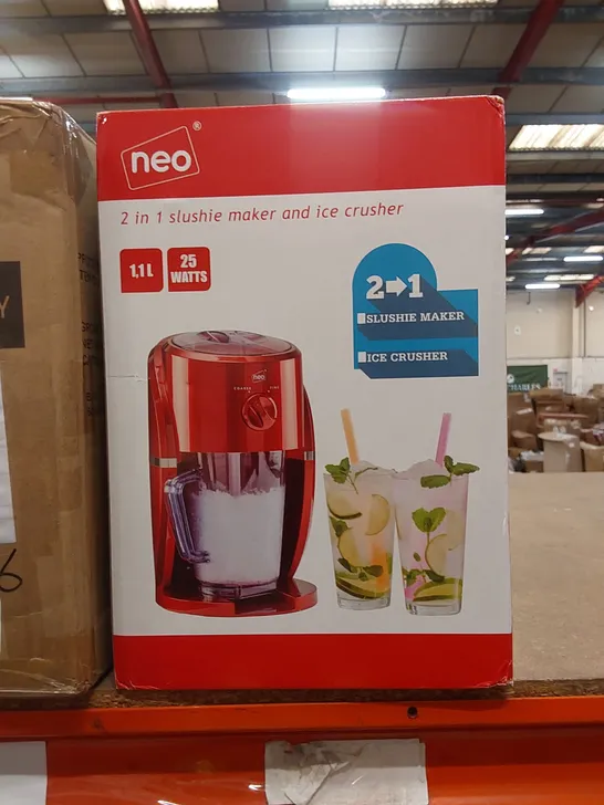 BOXED NEO ICE CRUSHER SLUSH MACHINE - RED (1 BOX)