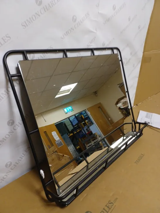 NOVA WALL MIRROR WITH SHELF RRP £150