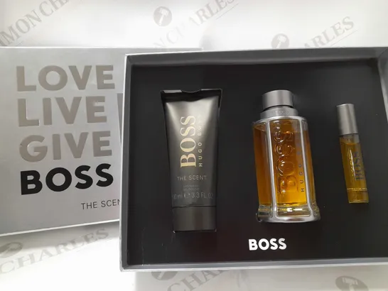 HUGO BOSS THE SCENT 100ML EAU DE TOILETTE FOR HIM GIFT SET