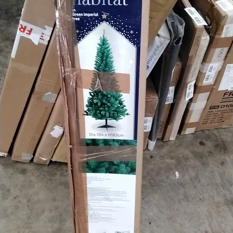 BOXED HABITAT 6FT GREEN IMPERIAL ARTIFICIAL TREE