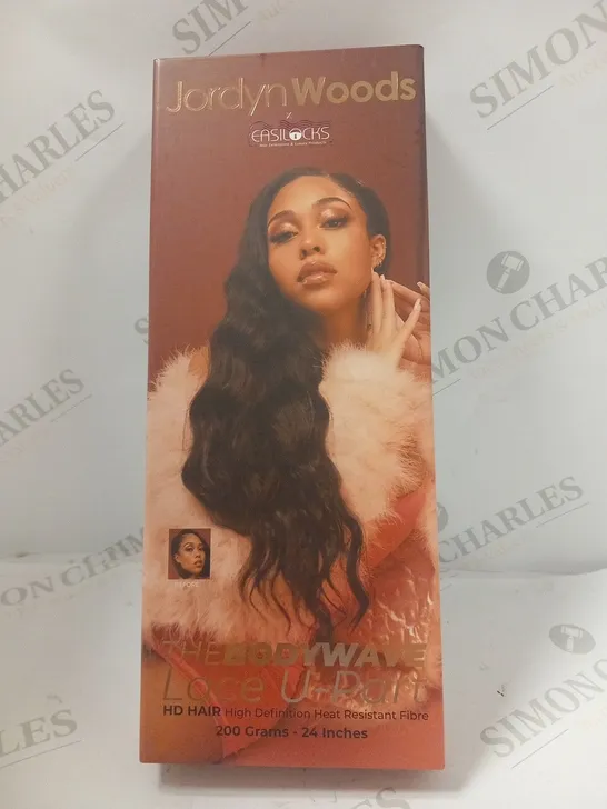 BOXED JORDYN WOODS X EASILOCKS THE BODYWAVE LACE U PART HD HAIR 200 GRAMS 24"