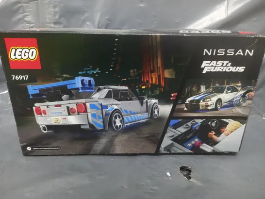 LEGO SPEED CHAMPION FAST AND FURIOUS - 2 FAST 2 FURIOUS NISSAN SKYLINE GT-R - 76917 RRP £20.5