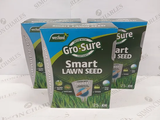 3 BRAND NEW BOXES OF WESTLAND SMART LAWN SEED