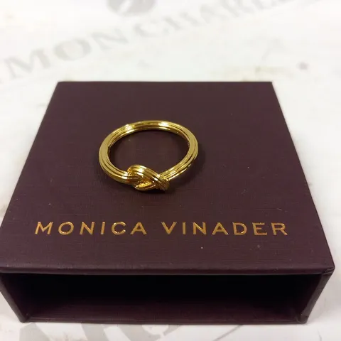 BOXED MONICA VINADER GOLD RING