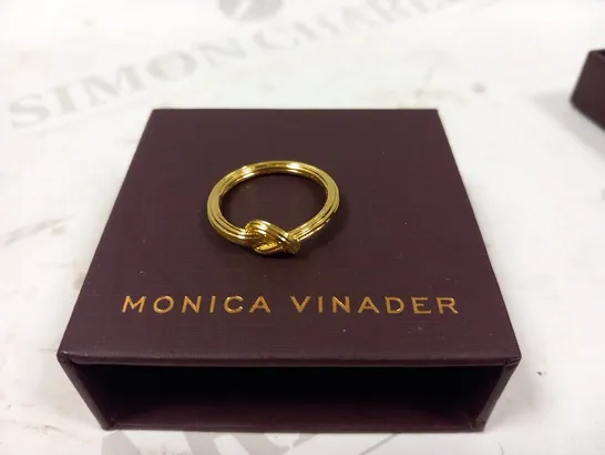 BOXED MONICA VINADER GOLD RING