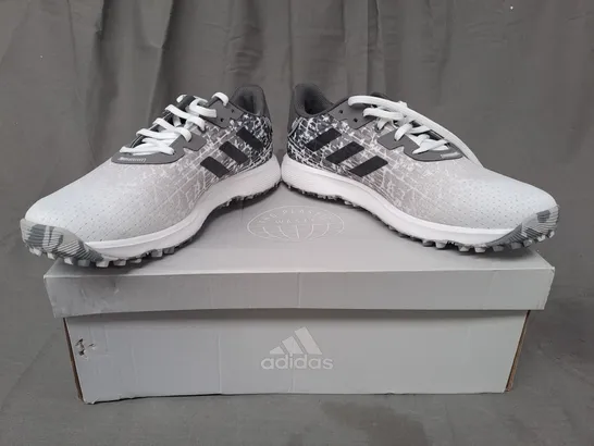 BOXED PAIR OF ADIDAS S2G SL SHOES IN GREY UK SIZE 7.5