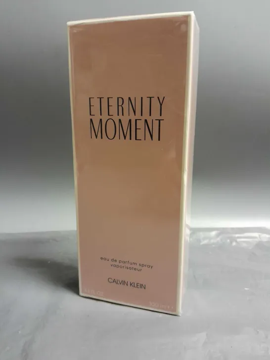 BOXED AND SEALED ETERNITY MOMENT EAU DE PARFUM CALVIN KLEIN 100ML