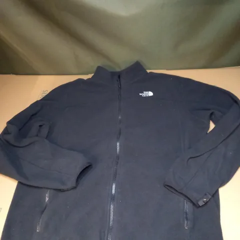 MENS NAVY BLUE THE NORTH FACE FLEECED JACKET SIZE L